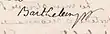 Signature de François Barthélemy