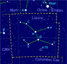 Image illustrative de l'article Lièvre (constellation)