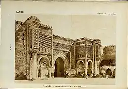La porte monumentale Bab Mansour el Aleuj, 1931.