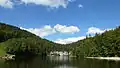 Bassins du Doubs. Rive gauche, la France. Rive droite, la Suisse.