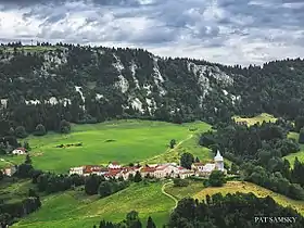 Village des Bouchoux ,massif du Jura.