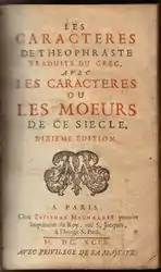 Page de garde de la dixième éditiondatée de 1699.