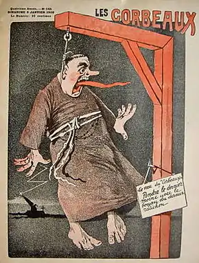 « Pendre le dernier moine avec le boyau du dernier ratichon », Les Corbeaux (1908)