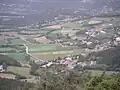 Les hameaux du Vilaret, du Maissubert et du Maisseret vu du chemin de l'administration.