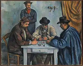 Paul Cézanne, Les Joueurs de cartes (1892-1893), New York, Metropolitan Museum of Art.