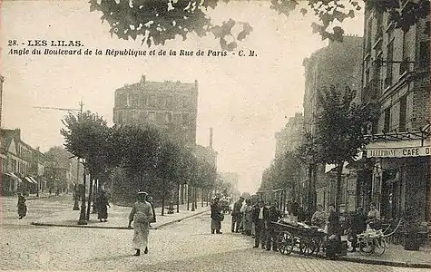 Rue de Paris et le boulevard de la République