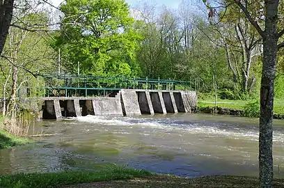 Les pelles sur le ruisseau de la Couture à Germeville.