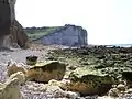 Vue sur la falaise.