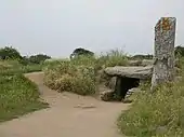 Intérieur de l'allée couverte