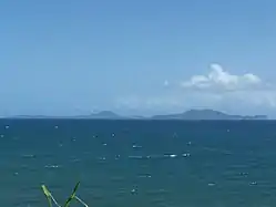 Le canal des Saintes depuis Vieux-Fort.