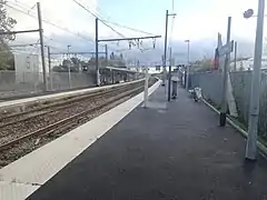 Quais de la gare vus depuis l'extrémité sud.