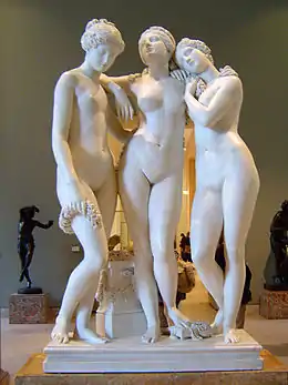 Les Trois Grâces (1831), marbre, Paris, musée du Louvre.