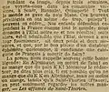 Extrait du journal La Dépêche de Brest du 15 février 1918 (texte signé "Les affamés de Saint-Thurien" (partie 2).