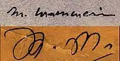 Signature de Mouloud Mammeri