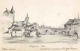 La chaussée des moulins médiévaux