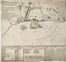 La flotte française devant Alger en 1682.
