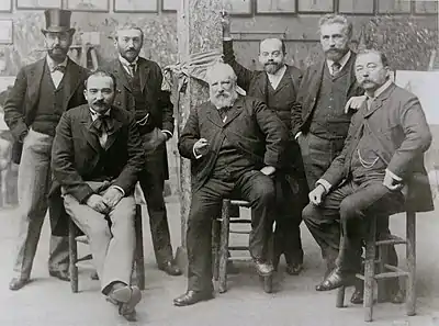 Les professeurs vers 1892.