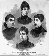 Rosières de Paris, élues en 1891.