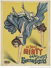 Les sœurs Minty, danseuses fantaisistes, 1898.