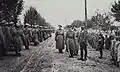 Mailly-le-Camp, octobre 1916, les troupes russes défilent devant Gouraud.