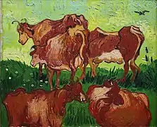 Les Vaches, 1890, Vincent van Gogh.