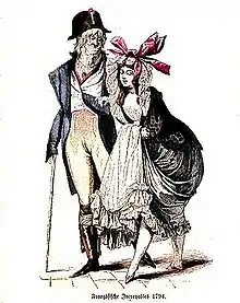 Un Incroyable et une Merveilleuse, 1794.