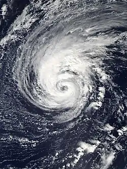 La première incarnation de l'ouragan Leslie le 3 octobre.