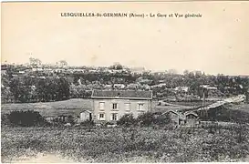 La gare vers 1910(carte postale).