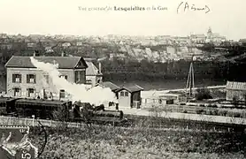 La gare vers 1910(carte postale).