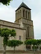 Clocher-porche, abbatiale de Lesterps