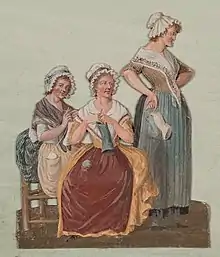 Trois tricoteuses de 1793, par Pierre-Étienne Lesueur.