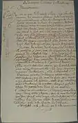 Lettre du 30 octobre 1792 de Jacob Graff demandant de rayer son frère George Graff, ex-capucin, de la liste des émigrés, celui-ci étant décédé le 1er germinal (la loi du 23 octobre 1792 proclamait le bannissement à perpétuité des émigrés et condamnait à mort ceux qui rentreraient).