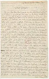 Lettre de Ch. Gounod et de J. Bousquet à G. Bousquet, 20 octobre 1839.