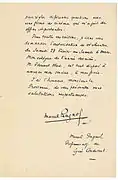 Lettre de Marcel Pagnol (2).