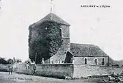 Carte postale de l'église vers 1910.