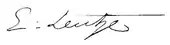 signature d'Emanuel Gottlieb Leutze