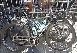 Vélos de l'équipe lors de la Flèche brabançonne.