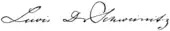 signature de Lewis David von Schweinitz
