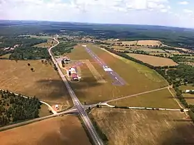 L'aérodrome vu du ciel.