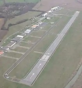 Vue aérienne de l'aérodrome de Toulouse - Lasbordes en 2002