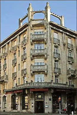 Brasserie l'excelsior (1911), Nancy, rue Mazagran.