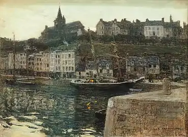Le Port de Granville, le soir (1892), Hanovre, musée de Basse-Saxe.
