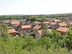 Les cités vues depuis le sommet du terril.