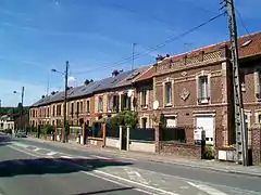 Maisons ouvrières sur la rue Albert-1er.