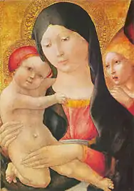 Vierge à l'Enfant et ange, Museum of Fine Arts, Budapest