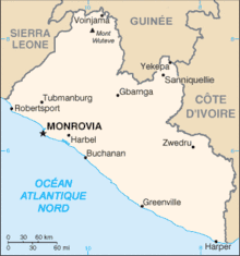 Description de l'image Liberia carte.gif.