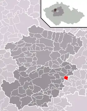 Localisation de Libochovičky