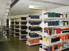 Rayons en acier de la bibliothèque de l’université de Graz.