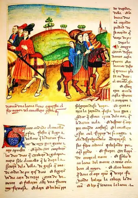 miniature du Livre du Chevalier Zifar