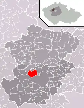Localisation de Libušín
